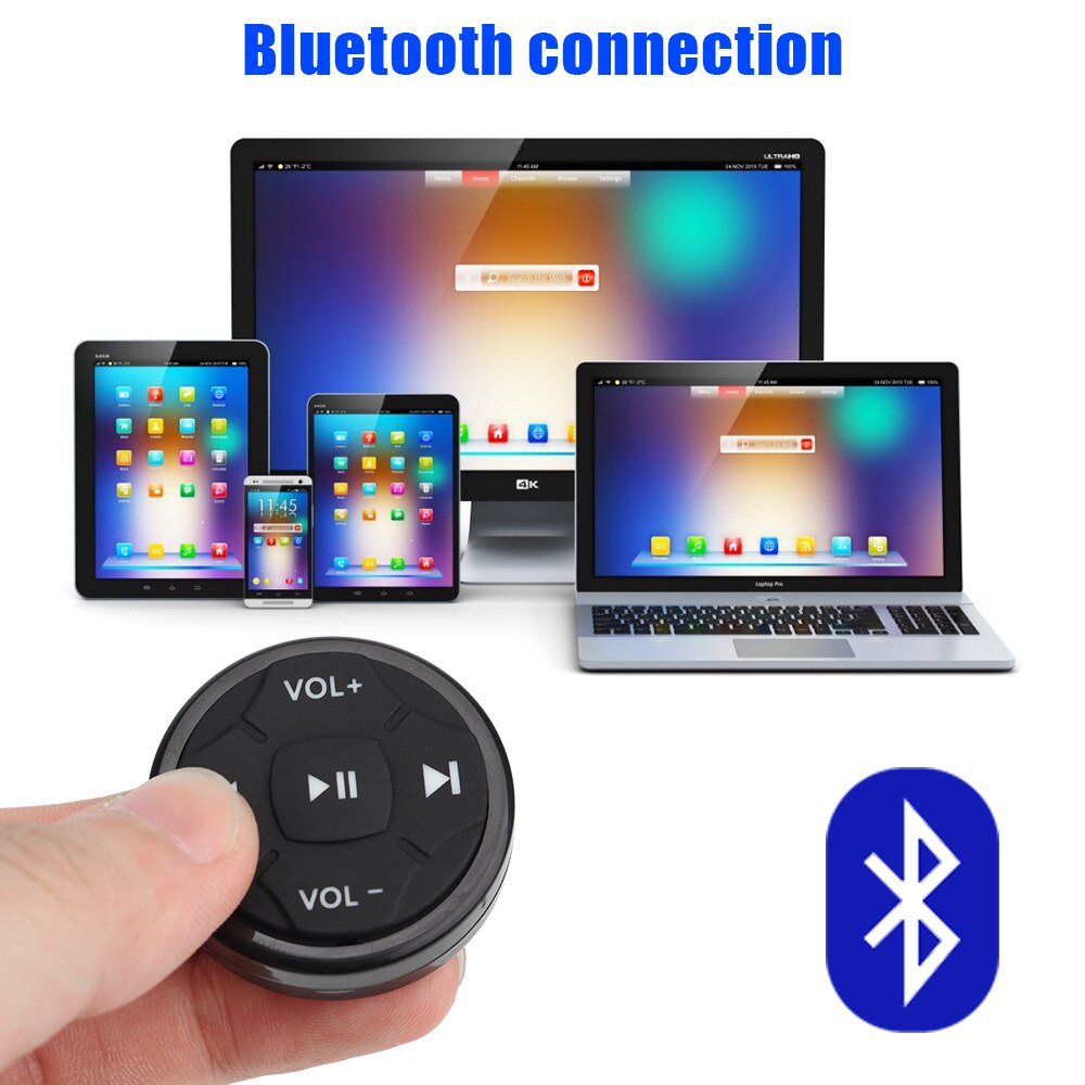 Remote Control Button Media Volume Universal 5 Keys for Android IOS Car Kit Styling Car Steering Wheel Wireless Bluetooth