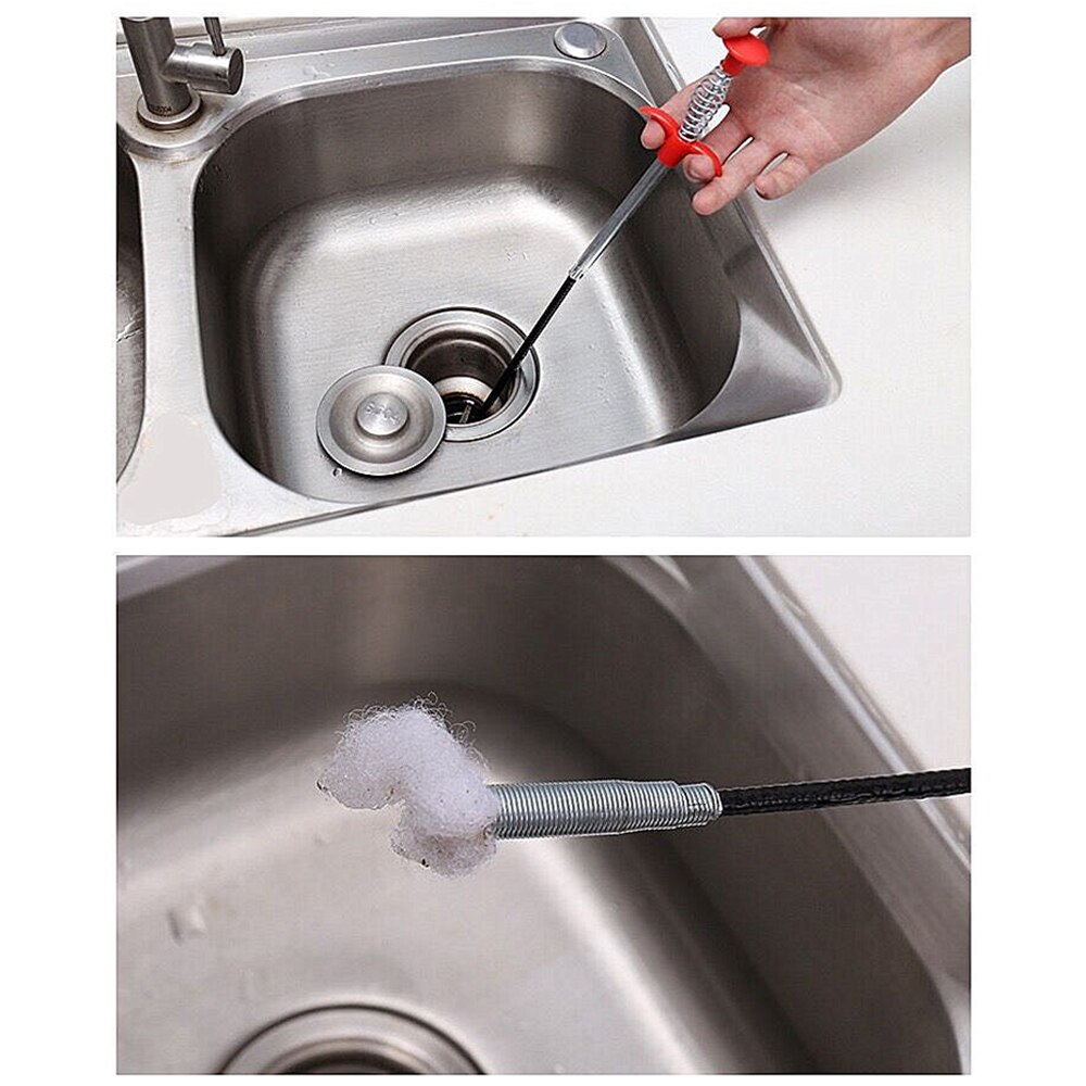 3 Pack Multifunctional Flexible Spring Sewer Dredging Tool Sink Sewer Hair Cleaner Claw Sewers Pipeline Bath Kitchen Clean Tools