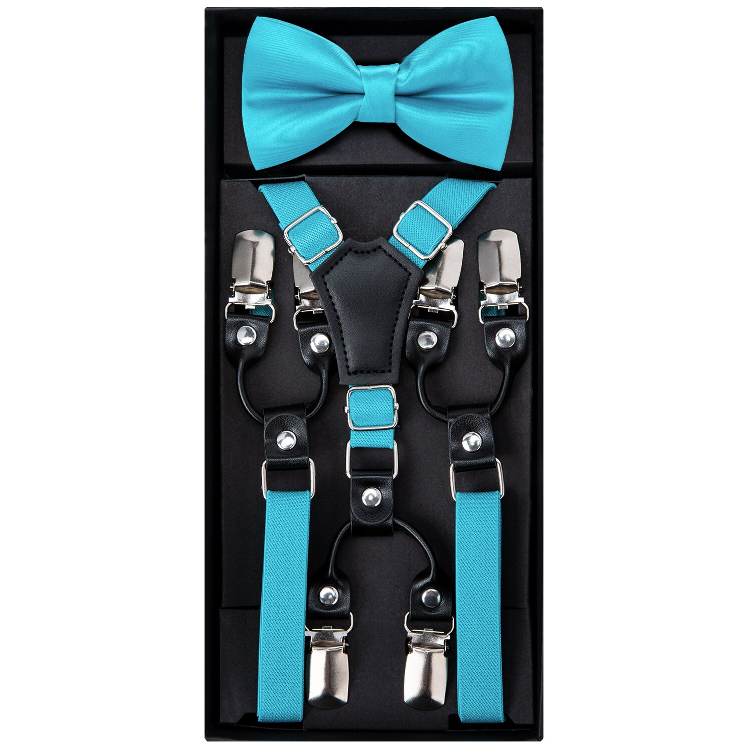 Kids Suspenders Set Boys Girls Blue Wedding Bow Tie Elastic Suspender Sets Children Adjustable Y-Back Brace Belt DH-022 DiBanGu: DH-016