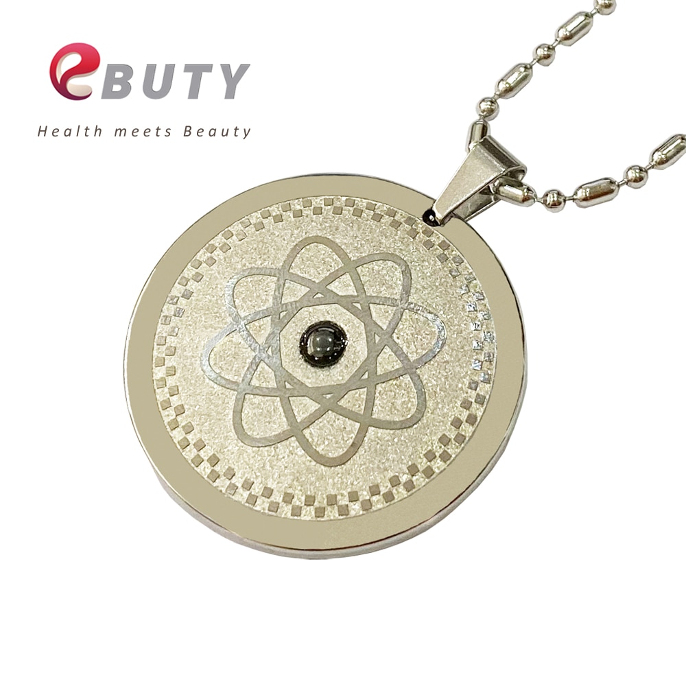 EBUTY Women Pendant Stainless Steel Jewelry Accessories Health Negative Ions Pendants Charms with Chain