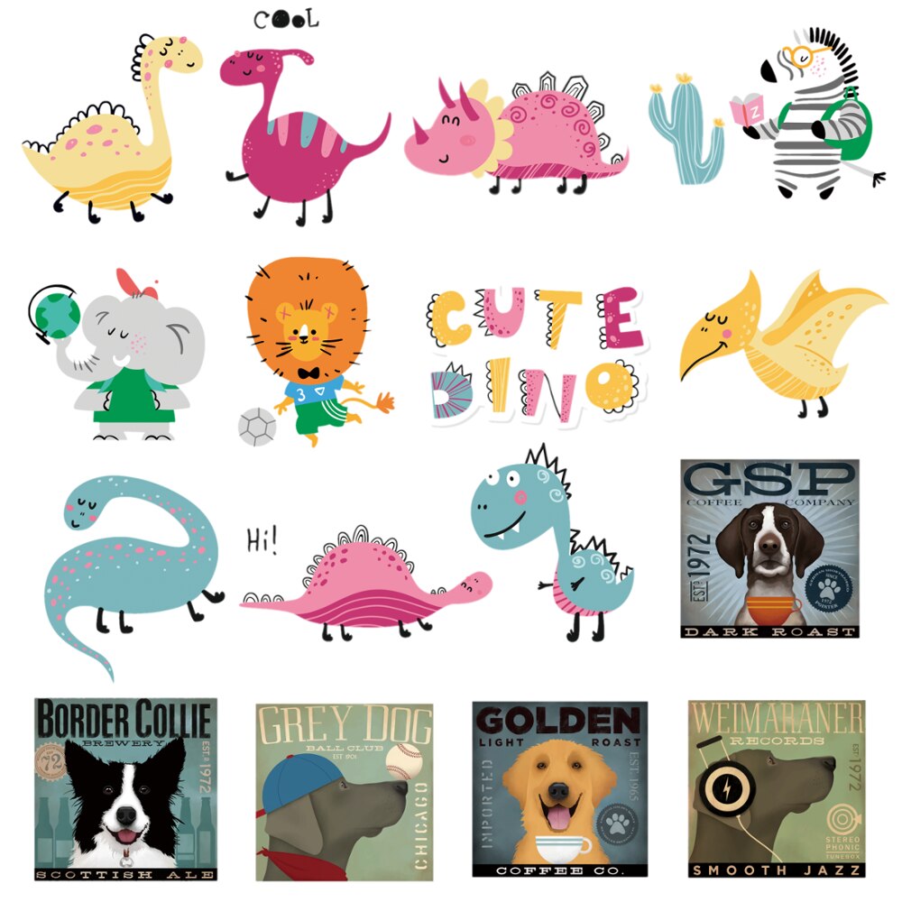 Enfants belle Animal Lion mignon dinosaure icône 1 pièces Triceratops Figure transfert thermique fer sur les vêtements t-shirt autocollant bricolage mignon