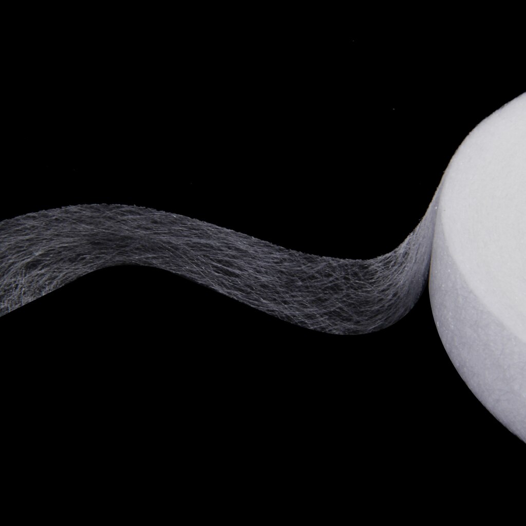 Phenovo PA Melt Adhesive Web 1.5cm x 100M Sewing Sew Fabric Strong Hemming Glue Wonderweb Tape One Roll White