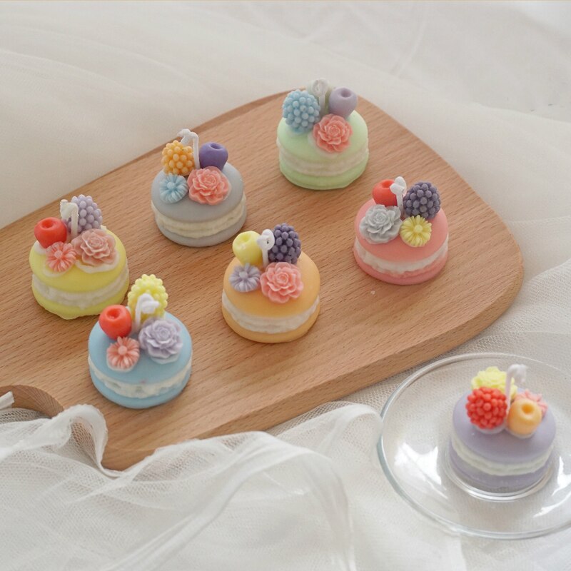 Diy Macaron Kaars Siliconen Mal Voor Kaars Zeep Maken Cupcake Cake Dessert Bakken Mallen