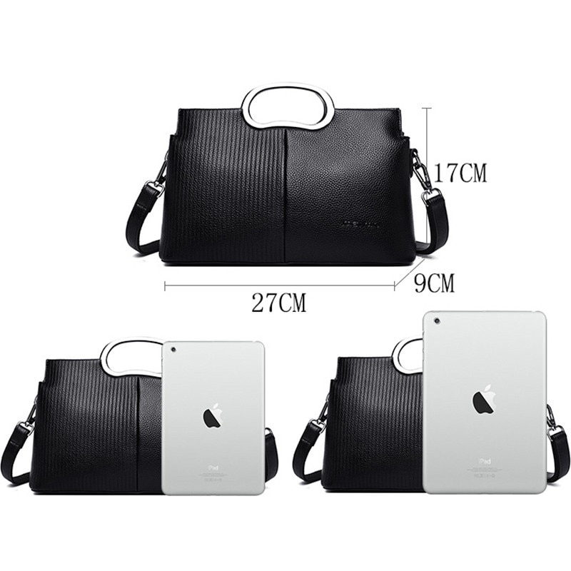 Dames handtassen met handgreep, zachte leren handtassen, dames schoudertas, crossbody tas voor dames, dames messenger bag, bolsa feminina
