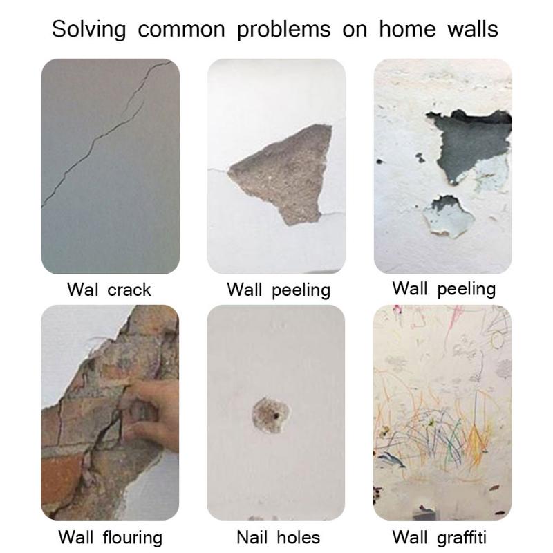Household Hole Disappears Waterproof Wall Crack Repair Paste Magic White Latex Paint Wall Repair Paste Wall Repair Tool