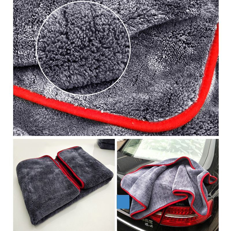 Auto detaillering 60 x 90cm auto wassen doek mikrofiber handdoek bil rengøring klud til biler dikke mikrofiber til bilpleje køkken