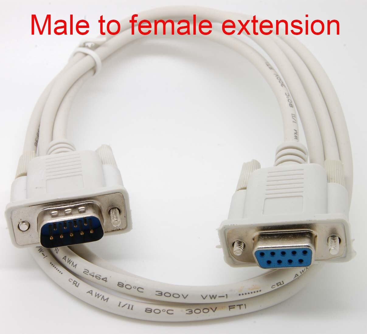 Serial RS232 Null Modem Cable Female to Female MALE TO FEMALE DB9 5ft 1.5m Cross & Direct connection