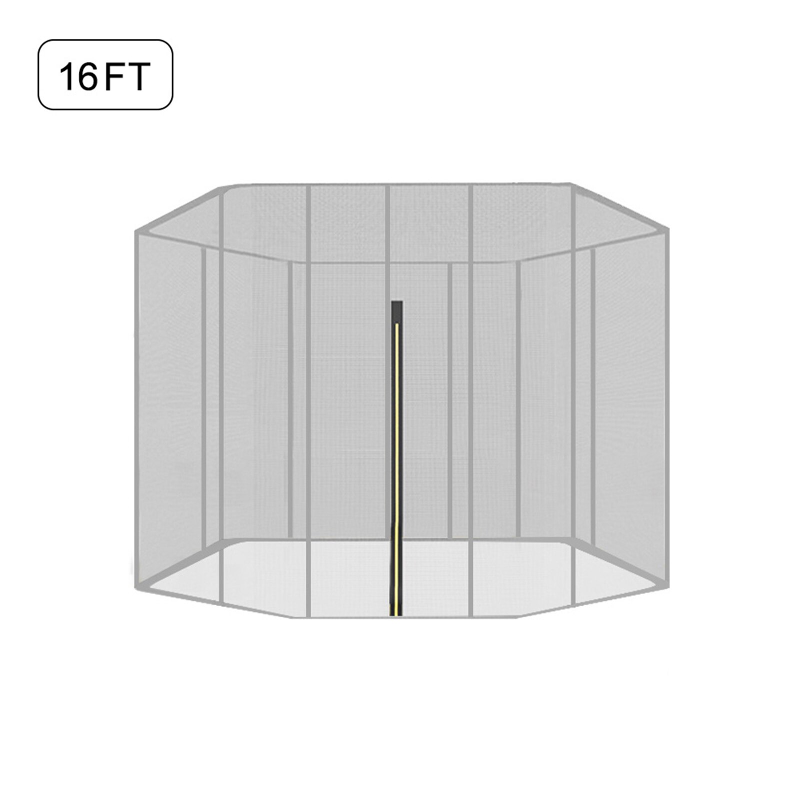 6-16 feet Trampoline Protective Net Anti-fall Nylon Trampoline Jumping Pad Safety Net Protection Guard Outdoor Indoor Supplies: 16