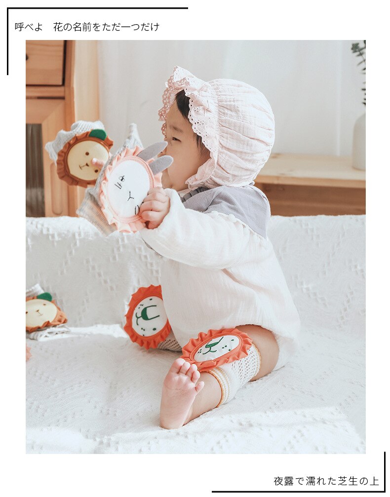 1-5Y Baby Knie Pads Mooie Cartoon Dier Leuke Mesh Anti-Slip Been Protectors Voor Peuter Jongens En Meisjes