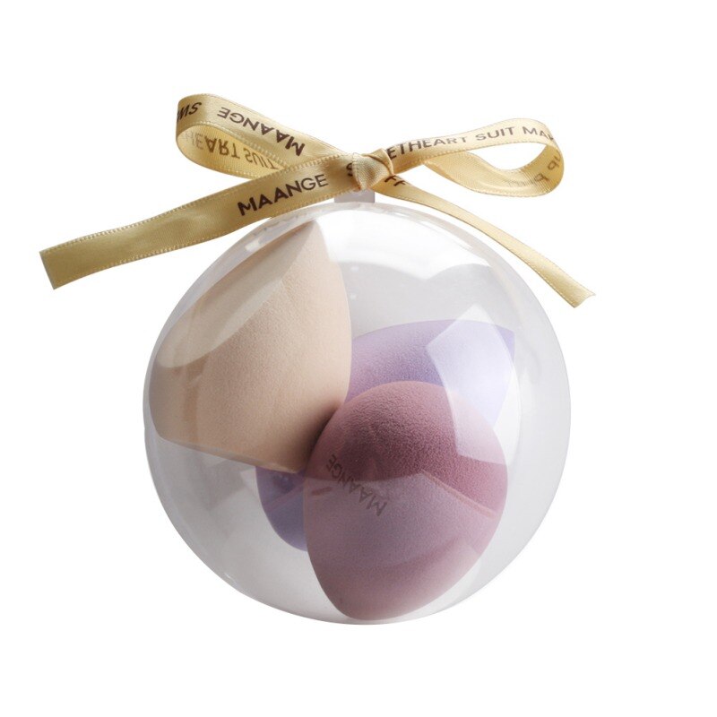 Christmas Makeup Blender Set Waterdrop Makeup Sponge Puff Sponges Cosmetic Powder Face Foundation Sponge Makeup Blend 3 Pcs: 1