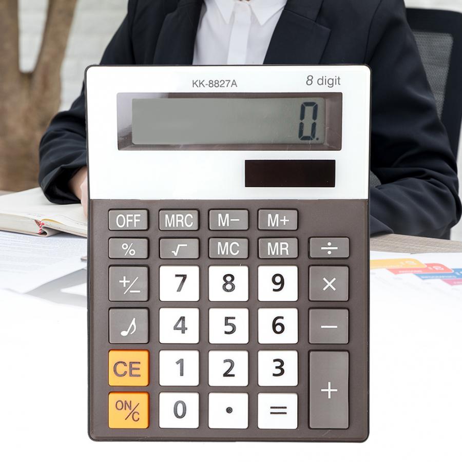 Plastic Student Desktop Music and Beep Voice Calculator with 8 Digits Screen and Simple (Not Included)