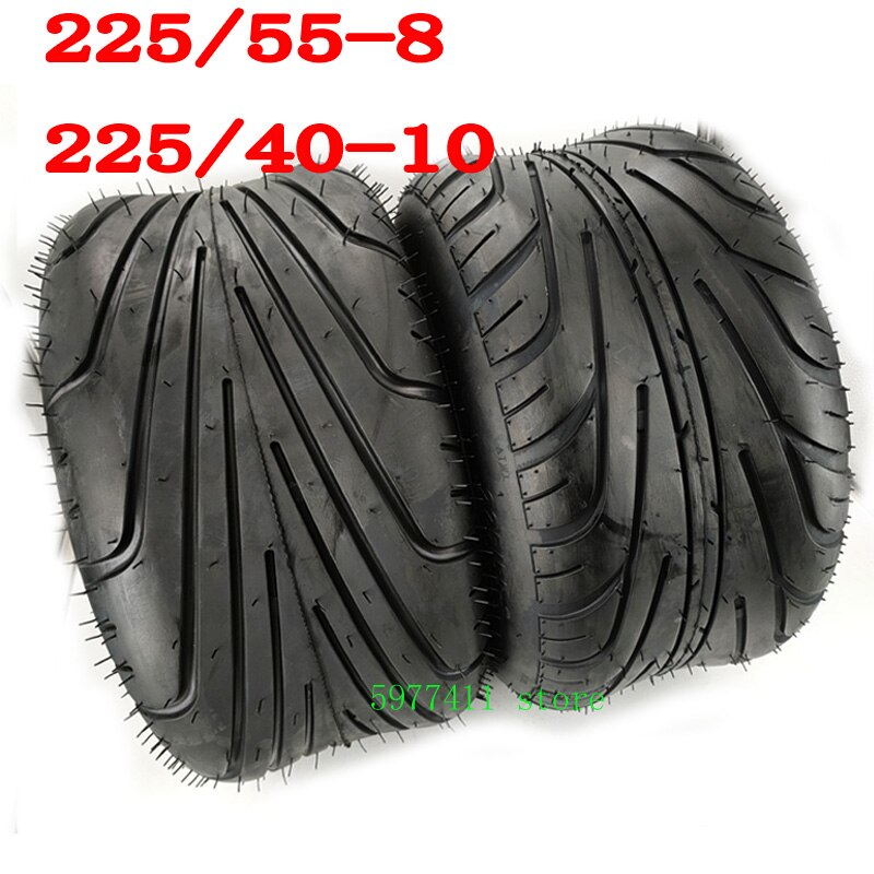 225/55-8 Tire 225/40-10 Tyre 18x9.50-8 Front or Rear 8inch 10inch 6PR Electric Scooter Vacuum Tires For Harley Chinese Bike