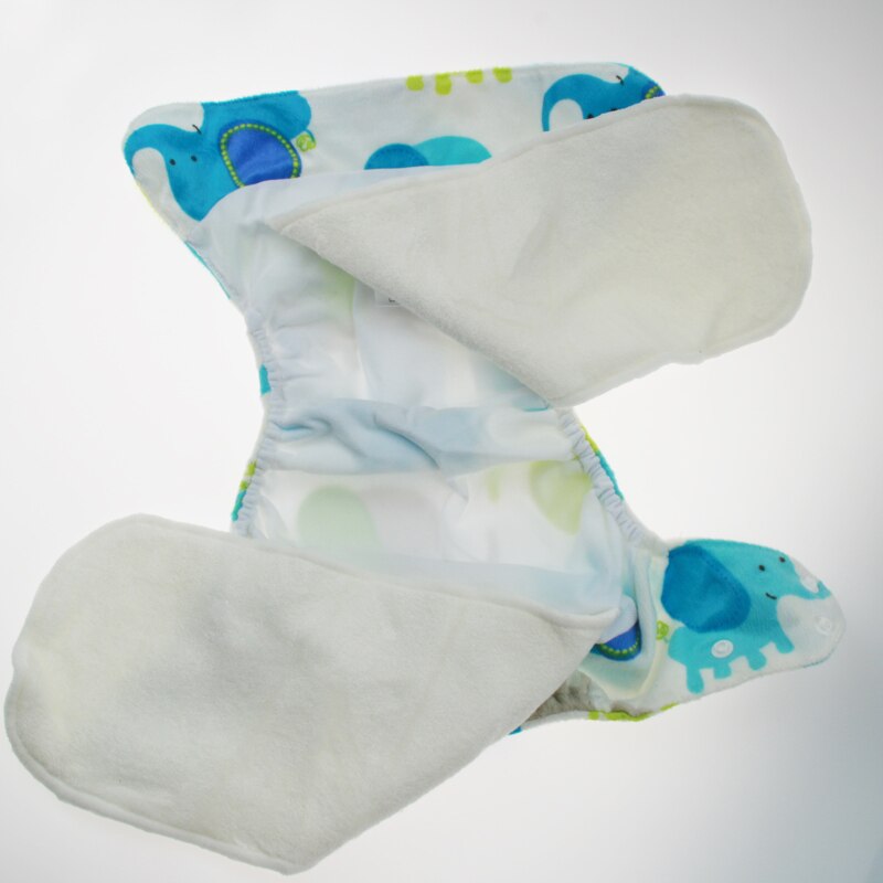 PORORO brand super soft baby cloth diaper nappy, minky PUL printed all in one size AIO baby nappies with bamboo insert