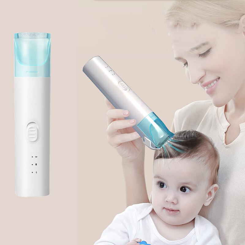 Automatische Usb Baby Elektrische Tondeuse Baby Tondeuse Mute IX7 Waterdicht Afneembare Elektrische Keramische Cutter Clipper