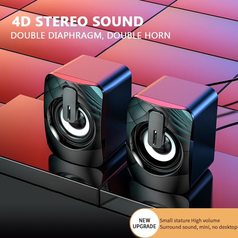 ZK30 Mini Computer Speaker Usb Bedrade Luidsprekers Bluetooth Multimedia Speakers 3D Stereo Surround Sound Voor Pc Laptop Notebook
