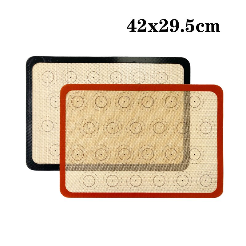 Esterilla de silicona antiadherente para hornear, almohadilla para galletas, para masa esterilla, resistente a altas temperaturas, para horno, de fibra de vidrio: laps black-42x29.5cm