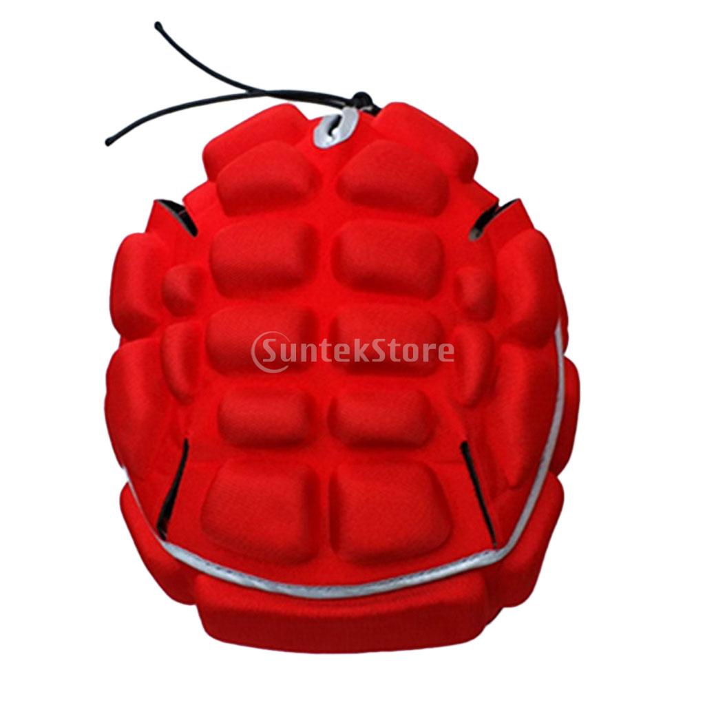 Adult Men's Adjustable EVA Padded Soccer Football Helmet Rugby Goalkeeper Head Guard Protector Hat Gear Equipment