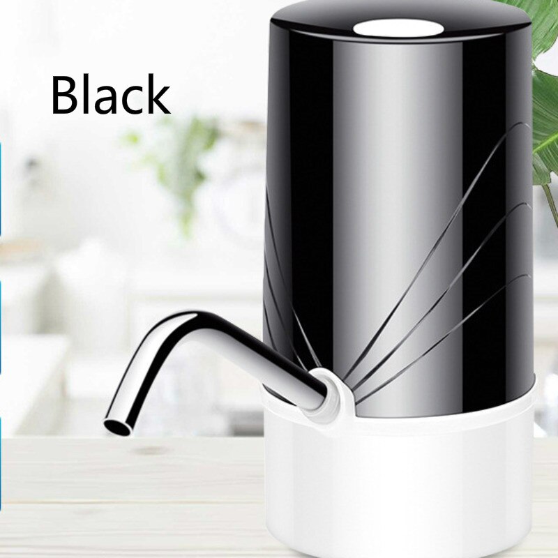 Fles Tap Dispenser Elektrische Water Dispenser Huishoudelijke Intelligente Oplaadbare Water Dispenser Automatische Water Dispenser: Black 2