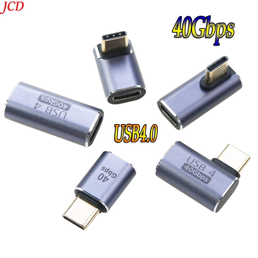 USB-C-Adapter U-förmiger gerader Winkel adapter Typ C Buchse zu Typ C Stecker 40 Gbit/s schneller Daten adapter Konverter Lade adapter