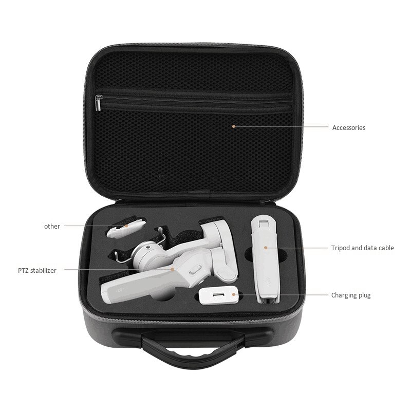 Tragbare tragetasche für dji  om 4 osmo mobile 3 gimbal-stabilisator, aufbewahrungstasche, handtasche, hartschalenkoffer, zubehör