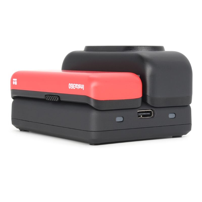 2 in 1 qc snellader slimme oplaadhub voor insta 360 one  r 2380 mah versterkte 1190 mah batterijbasis