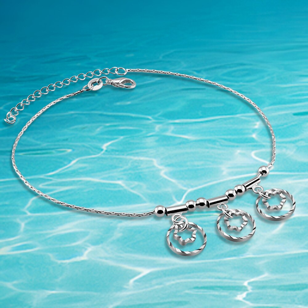 Foot jewelry geometric flowers anklets nice for women girl foot jewelry