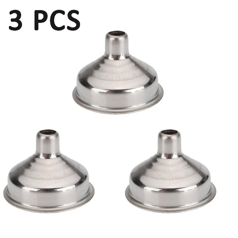 Kitchen Funnel Kitchen Oil Liquid Mini Funnel Metal Funnel With Detachable Filter Funnel Canning Home Kitchen Specialty Tools: 3PCS