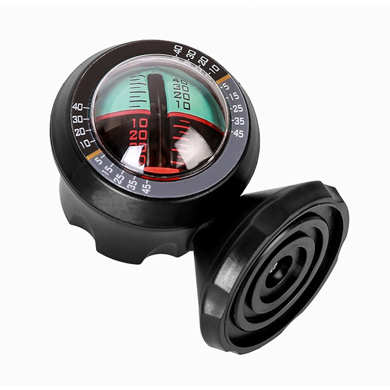 1Pc Zwart Abs Gradient Balancer Car Vehicle Inclinometer Multifunctionele Hoek Helling Waterpas Meter Finder Tool