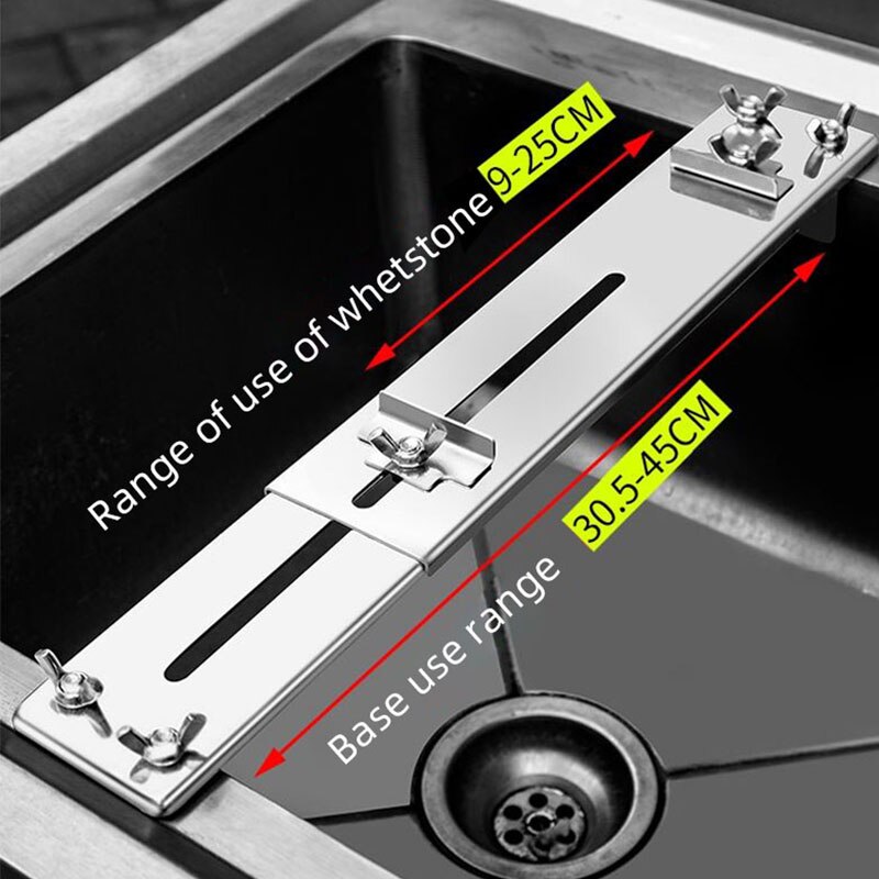 30-45cm Sink Bracket Sharpening Stone Holder Base Adjustable Knife Sharpener Metal Whetstone Grinder Kitchen Wet Chisel Pedestal