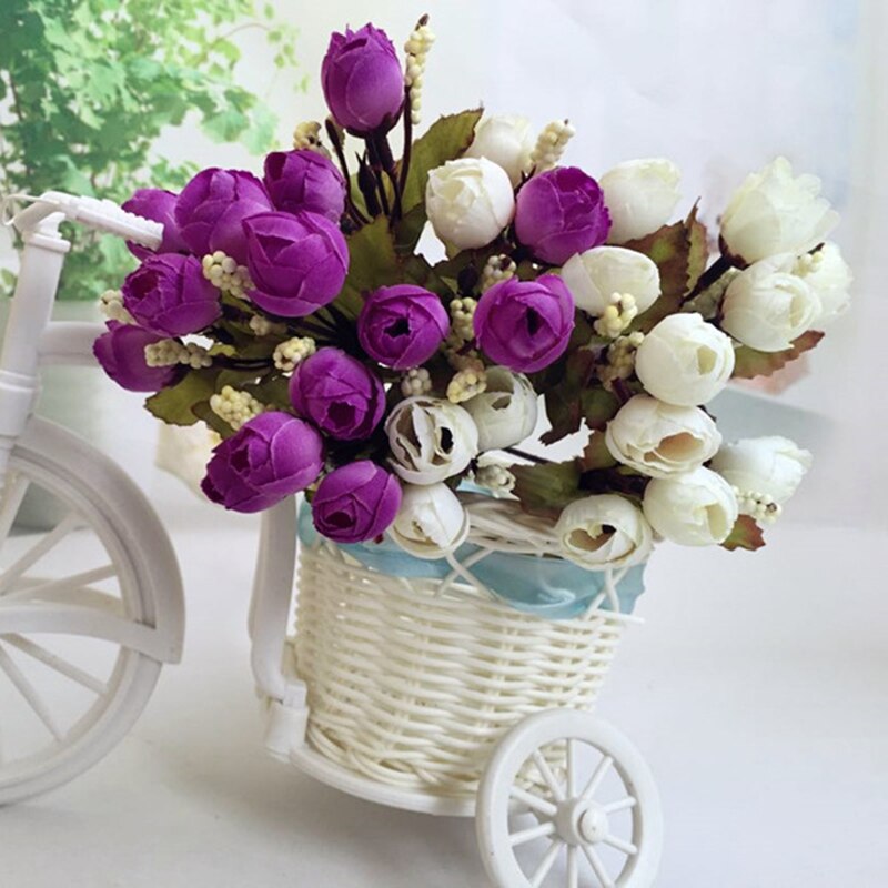15 têtes de roses bractées simulation fleurs soie rose fleurs pour décoration maison mariage fête festival