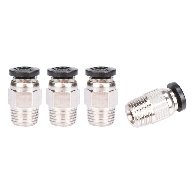 Pneumatische Connector PC4-01 M10 1.75mm 3mm PTFE Tube snelkoppeling j-head Fitting voor 3d V6 j-hoofd remote hotend bowden extruder