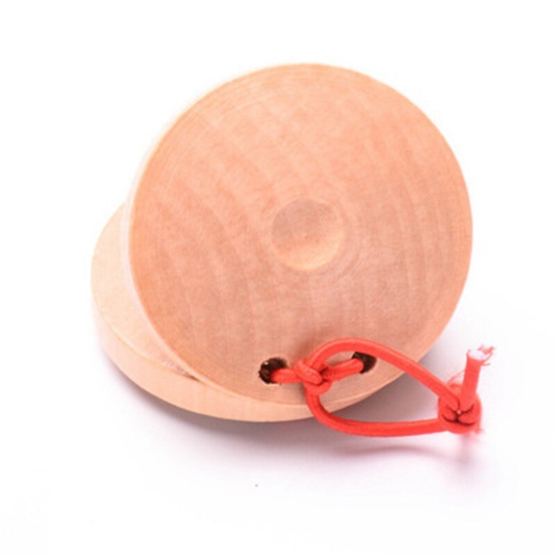 5Pcs Wooden Musical Instrument Castanets Wood Percussion Musical Instrument