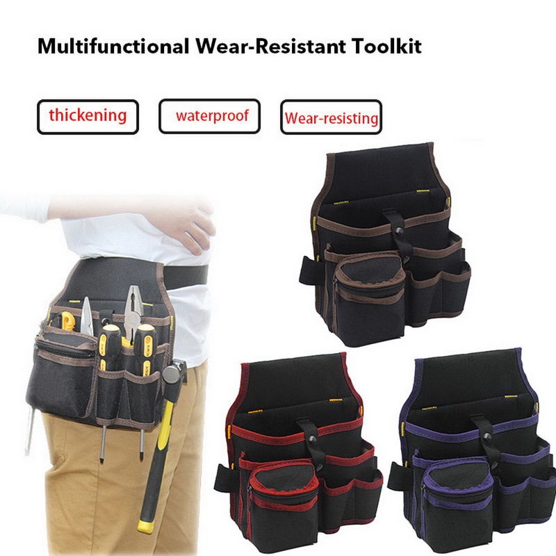 Grote Capaciteit Taille Tool Bag Taille Zakken Elektricien Gereedschapstas Oganizer Draagtas Gereedschap Tas Riem Taille Pocket Case