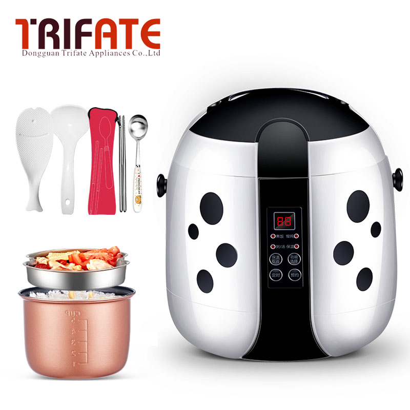 MINI Cute 220v multifunctional student single people small automatic mini cooker for 1-2 people electric mini rice cooker