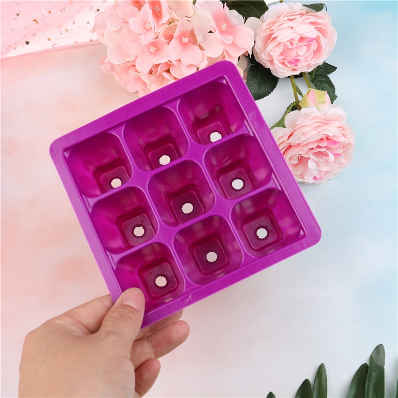 9 gaten plantenbak voor het kweken van zaden plastic bloempotten zaailingenbak vetplanten bloempot tuin kwekerij bloempot
