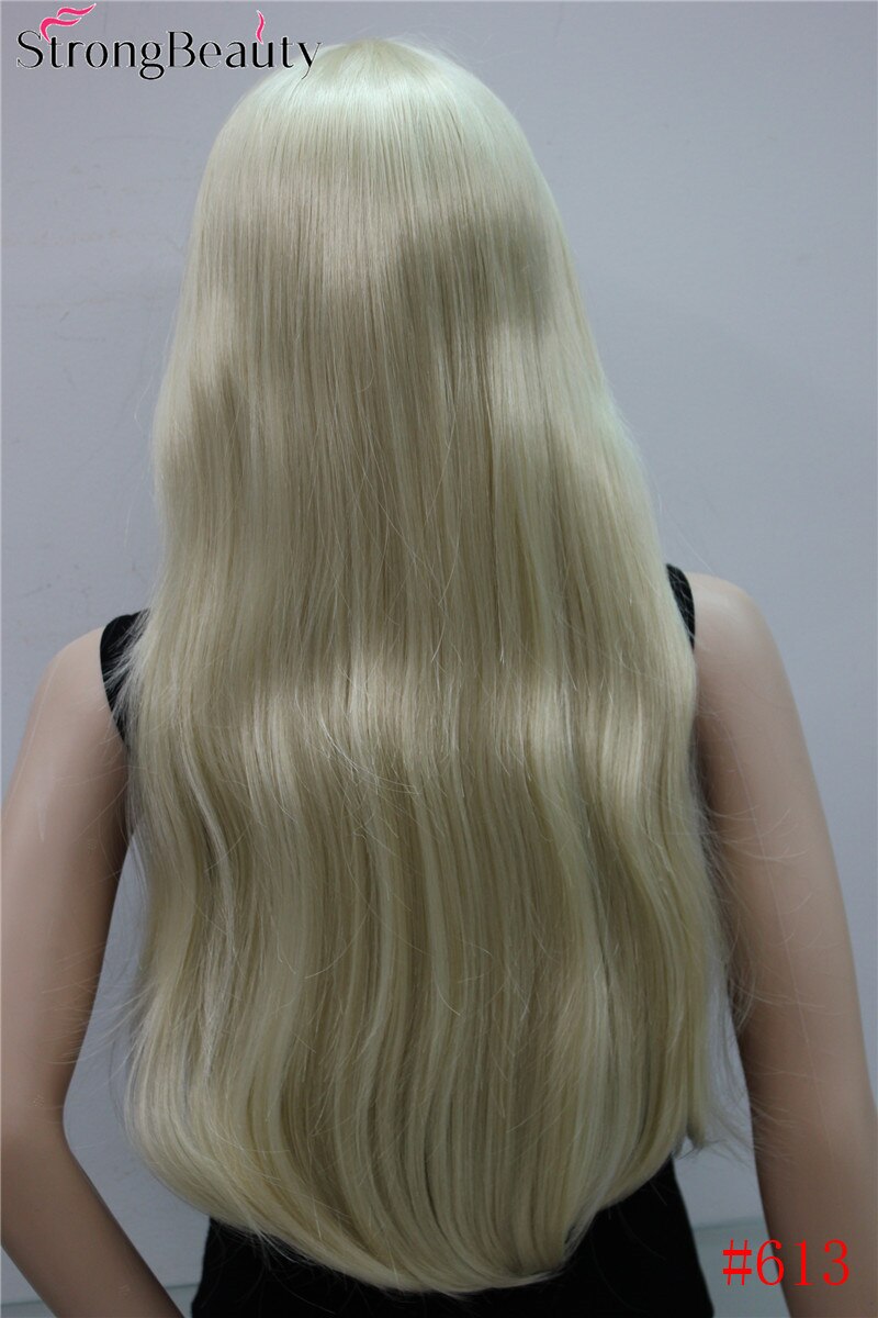 Strong Beauty Synthetic Long Straight Women Wigs Capless Heat Resistant Wig Many Color for Choose: 613