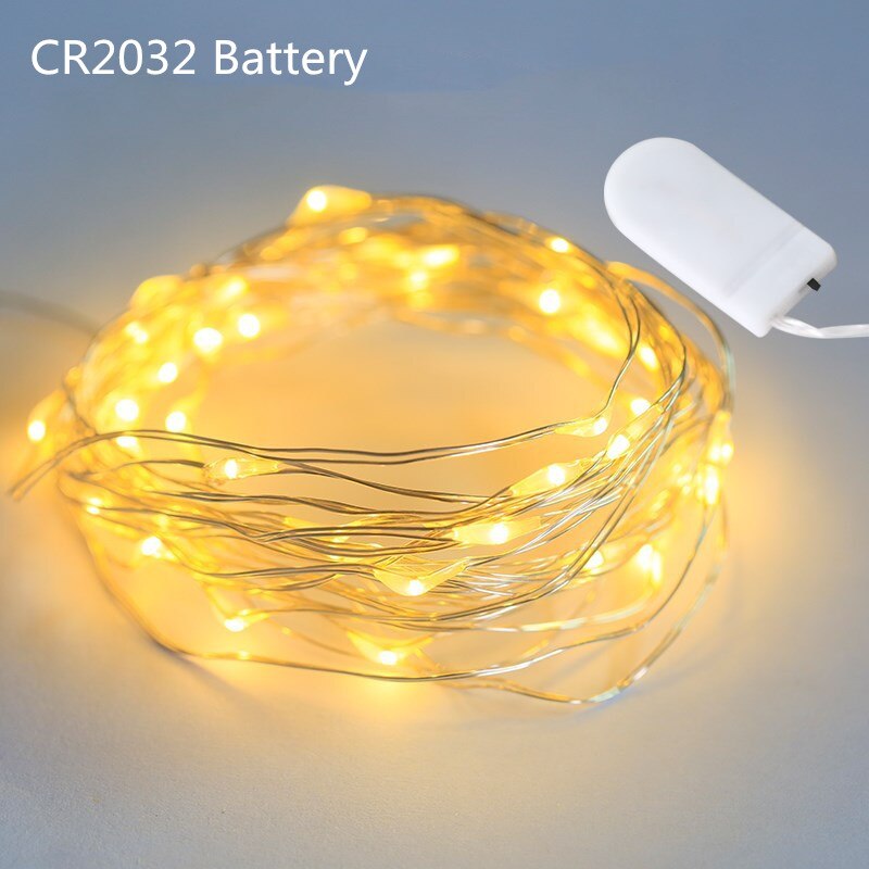 LED garland copper wire LED string light fairy light indoor birthday party wedding valentine decoration новыйгод