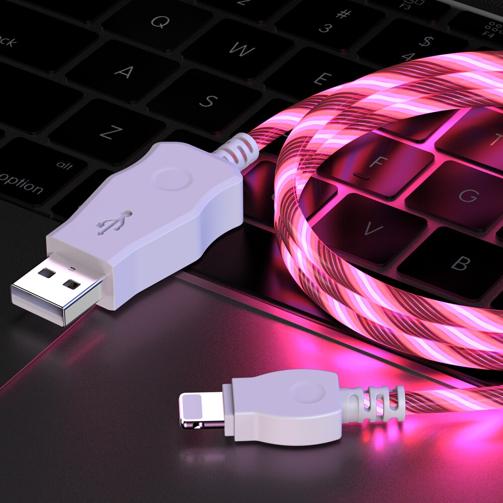 Ładowarka doprowadziło robić transmisji danych kabel USB robić telefonu iPhone 11 zawodowiec X XS Max 6 6S 7 8 plus iPad 5 1M przewód robić telefonu komórkowego szybki przewód robić ładowania: Czerwony