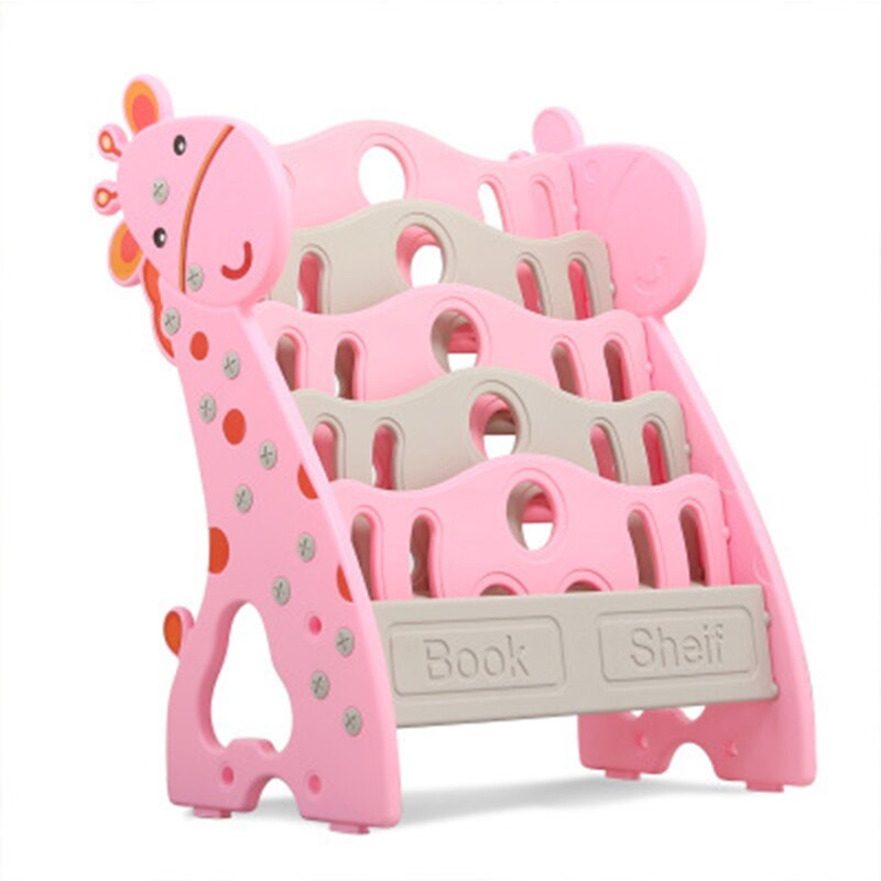 Children's Bookshelf on The Ground Simple Shelf Economic Student Bookcase Kindergarten Children's Picture Book Shelf Free shippi