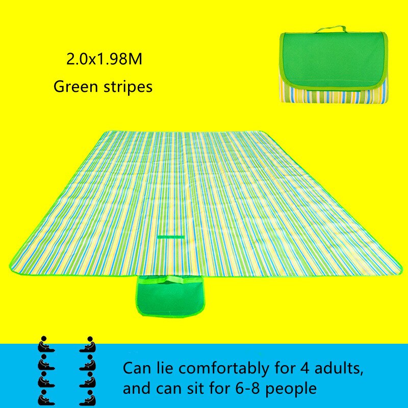 Outdoor Mat Picnic Blanket Waterproof Machine Washable Portable Camping Picnic Ground Mat Folding Beach Blanket