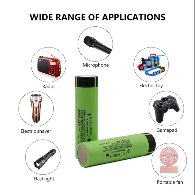 Original 18650 Battery NCR18650B 3.7v 3400mAh Lithium Rechargeable Battery For Flashlight Batteries Shipment