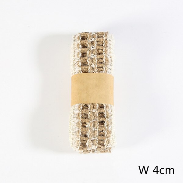2m 3.5-5cm naturliga jutedelar tvinnad sladd hamprep pysseldekoration reptråd för packning / väskor / tag: 16