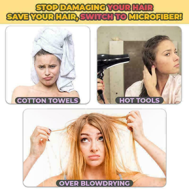 Toalla de secado de pelo de microfibra, turbante para la cabeza, gorro para moño, para la ducha, Color sólido