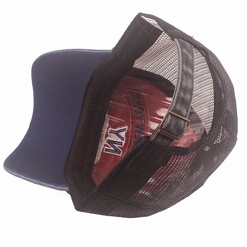 Xthree Summer Baseball Caps For Men NY Letter Cap Mesh Casual Casquette Snapback Hat Bone Unisex