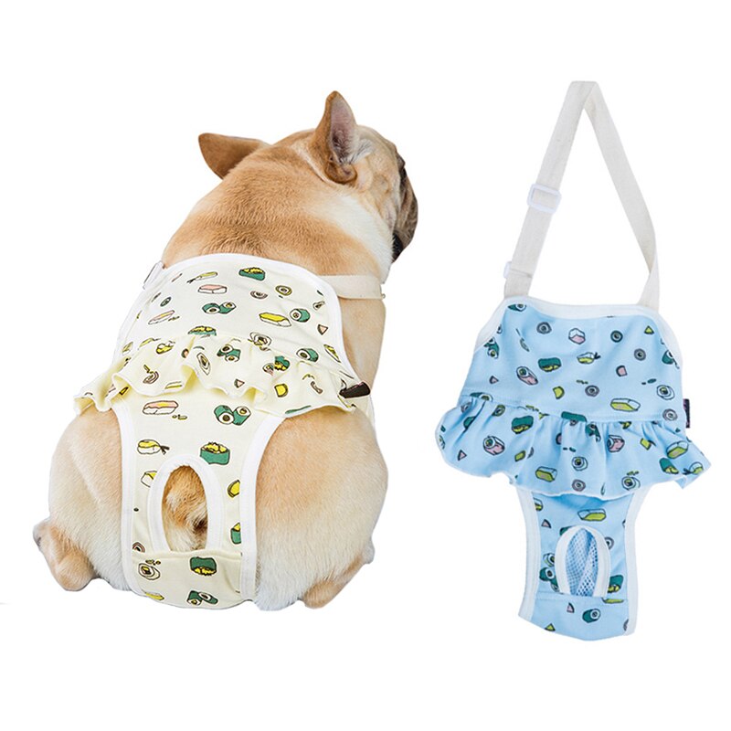 Hond Fysiologische Broek Luier Cartoon Afdrukken Katoen Vrouwelijke Honden Slipje Shorts Voor Vrouw Hond Sanitair Ondergoed Slips