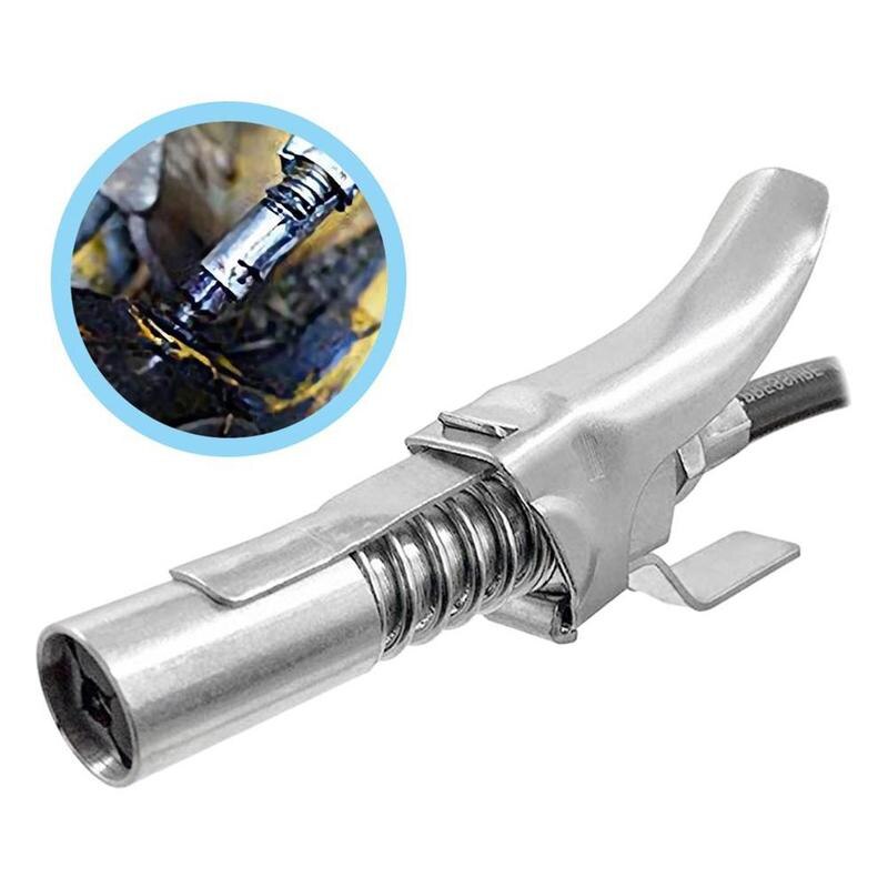 Grease Gun Adapter Hose Kit Gun Lock Grease Coupler On Coupling Release Quick Lock End O4R7