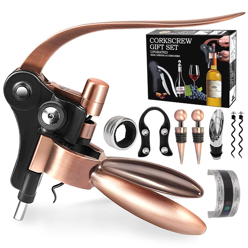 Lever Rabbit-Shaped Corkscrew Wine Openers Zinc Alloy Bottle Bottle for Home Use Kitchen Tools Accessories