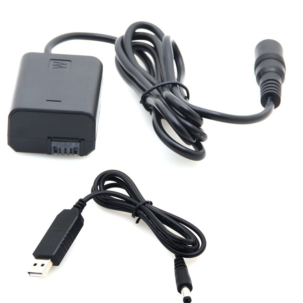 Adaptateur d&#39;alimentation externe de remplacement de batterie factice NP-FW50, coupleur cc pour A7R, A7, A7S, A7S Ii, A5000, A5100, A6000
