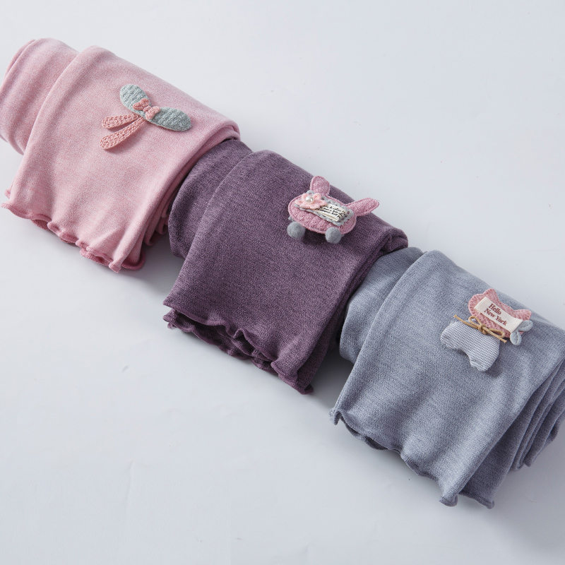 Leggings informales de Color sólido para niñas, pantalones de 2 a 11 años, primavera y otoño, novedad
