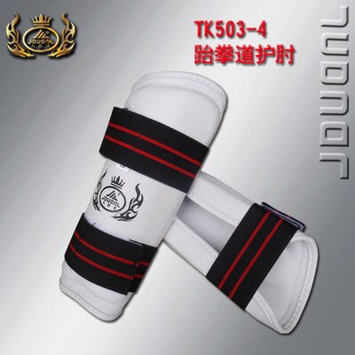 MMA espinillera Taekwondo protección protectores de brazo piernas Protector de brazo Caneleira Karate Muay Thai Sanda equipo de entrenamiento de boxeo: White Arm Guard